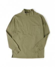 MOCK NECK POCKET TEE[KHAKI]