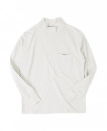 MOCK NECK POCKET TEE[OFF WHITE]