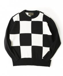 70S CHECKERBOARD KNIT[BLACK]