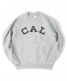 CAL UNIV SWEAT SHIRT[MELANGE GRAY]