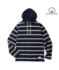 Paso Hoodie Stripe Long Sleeve Navy/Ivory