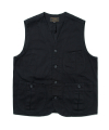 cotton work vest black