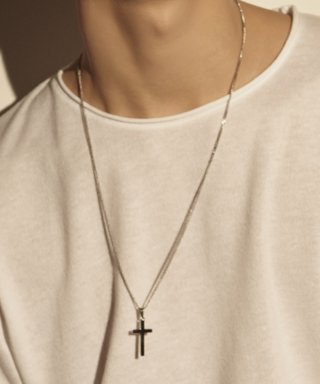 셉텐벌5(SEPTEMBER5) [체인팔찌 증정]Cross thirty chain necklace