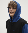 cobalt blue segment hoody (black)