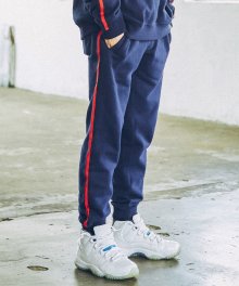 2017 SIDE TAPING SWEAT TRAINING PANTS (NAVY) [GTP007F43NA]