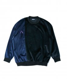 Twofold Velvet Sweatshirt (Black)