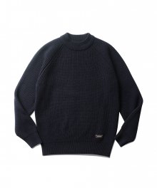 Matt Mid Neck Sweater Navy