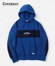 COLOR BLOCK ARCHLOGO HOODIE BLUE