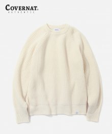 HEAVY GAUGE KNIT CREWNECK IVORY