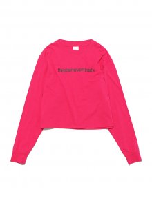 T-Logo Cropped L/S Tee Pink