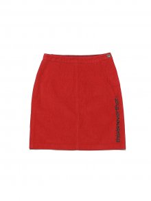 Corduroy Skirt Red