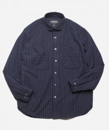 DOUBLE BUILTED POCKET SHIRT _ NAVY