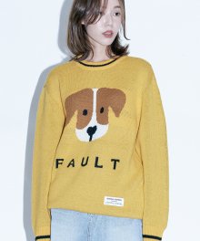 FAULT KNIT(YELLOW)