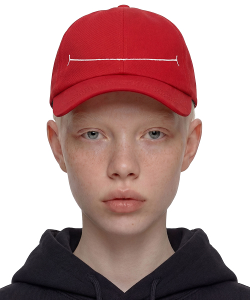 언더컨트롤(undercontrol) 코튼 로고 볼캡 MAKE A SMILE / CLASSIC B B / RED