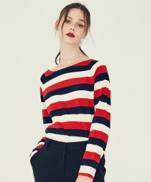LE BOAT NECK T-SHIRT(RED)