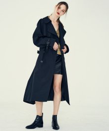 LE OVER TRENCH COAT(BLACK)