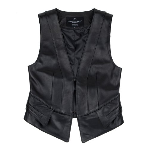 모던스튜디오(modernstudios) MNSS 우먼스 램스킨 베스트 (블랙)