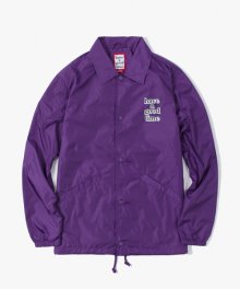 3D Logo Coach Jacket - Purple