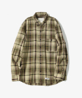 Natural Vintage Check Shirts [Khaki]