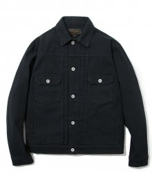 17fw cotton trucker jacket black