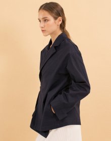 17FW Wrap Trench Shirts - Navy