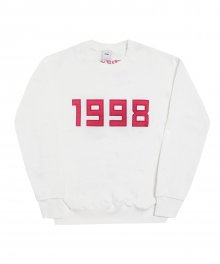 1998-Crewneck Sweater - White
