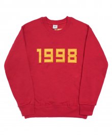 1998-Crewneck Sweater - Red