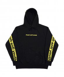 Band Hood Sweater - Black/Yellow