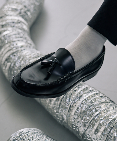 하루타() 남성용 소가죽 태슬로퍼 HS-907_BLACK 상품 이미지