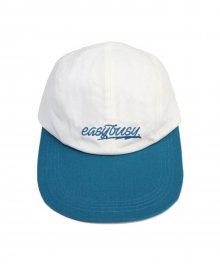 Simple Logo Long Bill Cap - Blue&White