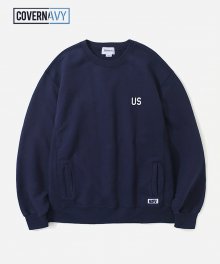 [COVERNAVY] US NAVY UNIFORMS CREWNECK NAVY