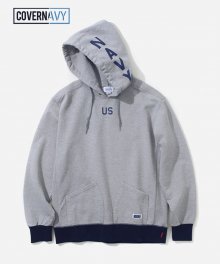 [COVERNAVY] US LOGO HOODIE GRAY