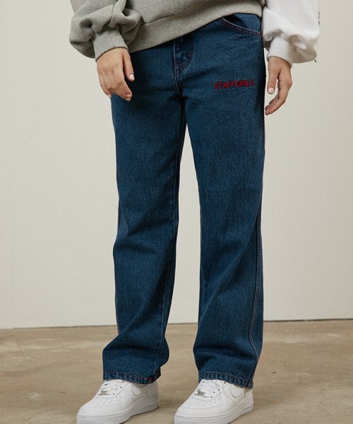 스텝온리(staffonly) CLIMBER DENIM PANTS(BLUE)