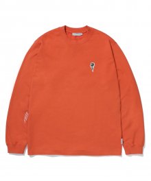FLOWER PATCHED LONG SLEEVE orange