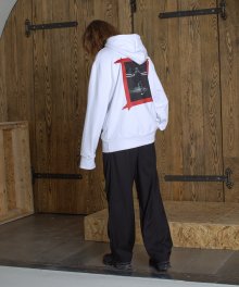 ATTENTION LOGO HOODIE _ OFF WHITE