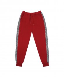 DC7F TAPE JOGGER PANTS (RED)