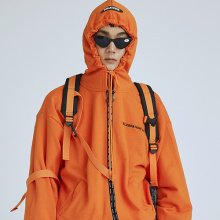 tape hood zipup(orange)