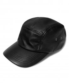 LEATHER CAMP CAP GA [BLACK]