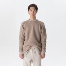 OOPARTS OPT17FWTS03BE Round-neck sweater Beige