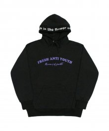 M.O.Y Hood Sweater - Black/Purple