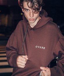 ESSAY.3 BROWN SCOTCH PIPING HOODIE