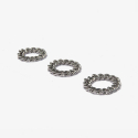 러쉬오프(RUSH OFF) [Unisex] Addictive Silver Chain Ring (Surgical Steel)/ 에딕티브 실버체인 반지