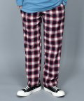 Flannel Check Pants - Red