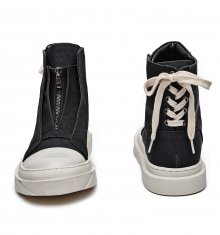 Layerd Zipper High Top (BK)