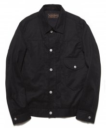 DV. LOT494 COTTON TRUCKER JKT TYPE.1 -BLACK- (BIOFADE)