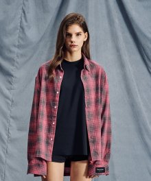 GENDERLESS CHECK SHIRTS 1 RED