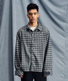 GENDERLESS CHECK SHIRTS 3 BLUE