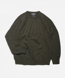 HORIZON CABLE KNIT _ MOSSGREEN