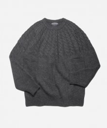 HORIZON CABLE KNIT _ CHARCOAL