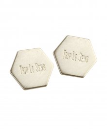 HEXAGON PIN BUTTON SET GOLD